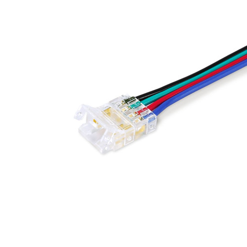 Соединитель гибкий двухсторонний Ambrella Light Illumination COB RGB 12/24V для лент 10mm (4 конт.) (5шт. в комплекте) GS7921