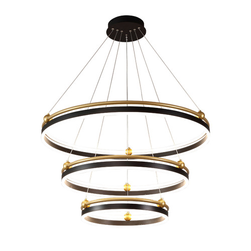Подвесная люстра Crystal Lux FERNANDO SP158W LED BLACK/GOLD Подвесная люстра Crystal Lux FERNANDO SP158W LED BLACK/GOLD