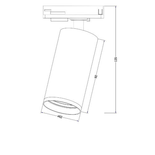Трековый светильник Maytoni Focus S TR020-1-GU10-B