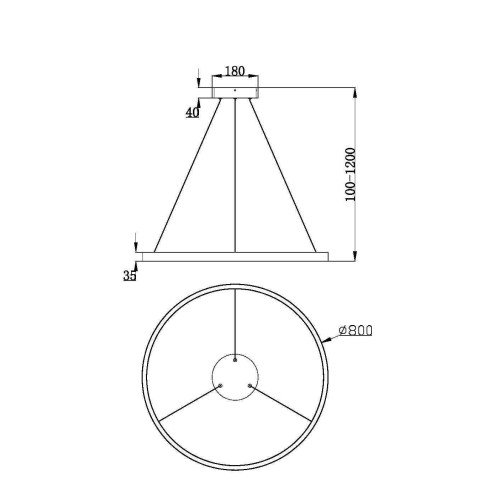 Подвесной светильник Maytoni Rim MOD058PL-L42W3K