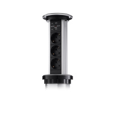 Сенсорный блок розеток LK (3 секции и 2 USB) Mebax 00-00001183
