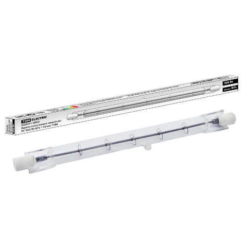 Лампа галогенная TDM Electric R7s 300W 2900K прозрачная SQ0341-0002
