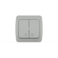 Переключатель двухклавишный ELBI Eva 554-011500-211