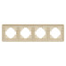 Рамка на 4 поста алюминиевая Arlight FRM-AKIRY-SFAL-4-GD 049745