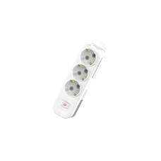 Колодка с/з 3вх с защитными шторками с включателем ELBI Myra 527-010200-302