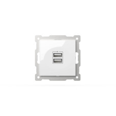 Розетка USB 5V 2,1A 2-я ELBI Zena Vega 609-015600-143