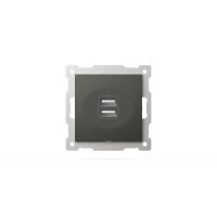 Розетка USB 5V 2,1A 2-я ELBI Zena Vega 609-011100-143