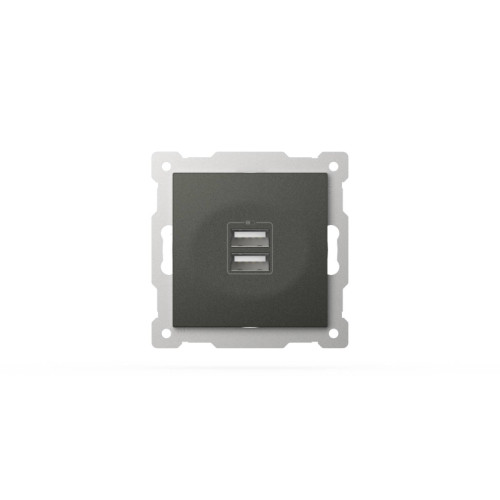 Розетка USB 5V 2,1A 2-я ELBI Zena Vega 609-011100-143