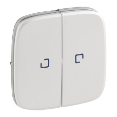 Лицевая панель Legrand Valena Allure выключателя двухклавишного с подсветкой жемчуг 755229