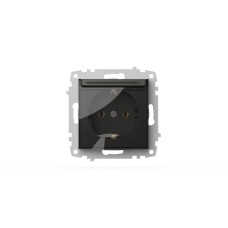 Розетка с крышкой и заземлением ELBI Zena Vega 609-011100-218