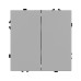 Механизм выключателя двухклавишный перекрёстный Arlight SWT-NOBE-MKX2-SFPL-IS (230V, 10A) (Никель) 061794