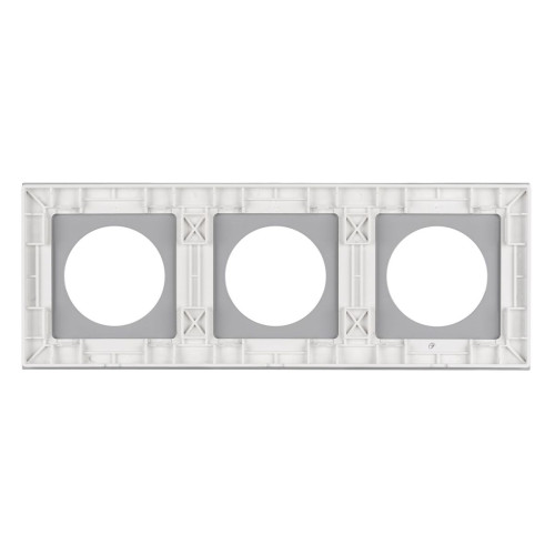 Рамка стеклянная на 3 поста Arlight FRM-GLARE-GC-3-WH 043838