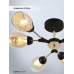 Люстра на штанге Seven Fires Inesh SF3368/6C-BK-FGD-AM