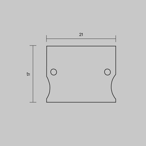 Комплект заглушек для профиля 4151 2шт Maytoni Led Strip ALM-4151-EC 642057