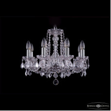Подвесная люстра Bohemia Ivele Crystal 1402/8/160 Ni Leafs