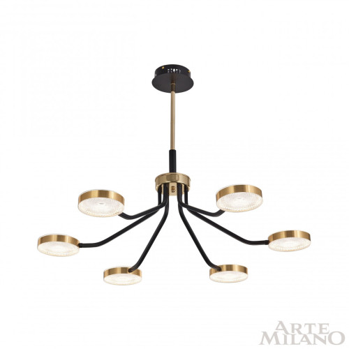 Люстра на штанге Arte Milano Ferrara 276079/6 BK/GD
