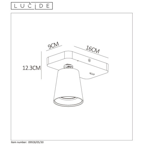 Спот Lucide TURNON 09928/05/30