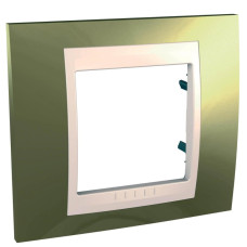 Рамка 1-постовая Schneider Electric Unica Хамелеон MGU66.002.504