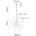 Подвесная люстра Arte Lamp Molecule A8313SP-6GO