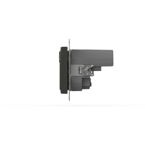 Розетка с заземлением и защитой от детей + два входа USB для заряда устройства ELBI Zena Vega 609-011100-317