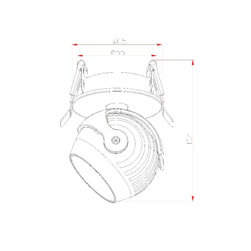 Встраиваемый светодиодный светильник Fiberli 7002-ZZ10W(W) 12130501
