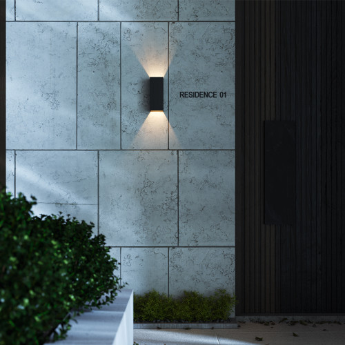 Уличный настенный светильник Maytoni Drape O525WL-L10B3K