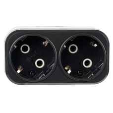 Разветвитель сетевой 2-местный Stekker 250V 16A ABS ADP16-22-20 50680