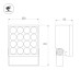 Прожектор Arlight ALT-BLOCK-S220x220-50W Day4000 (GR, 15 deg, 230V) 055255