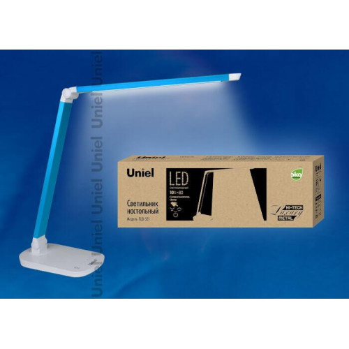Настольная лампа (10084) Uniel TLD-521 Blue/LED/800Lm/5000K/Dimmer