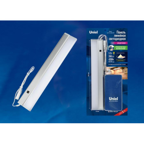 Мебельный светодиодный светильник (UL-00002882) Uniel ULI-F40-9W/4200K Sensor IP20 Silver