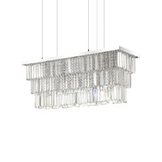 Подвесная люстра Ideal Lux Martinez SP6 Cromo 166322