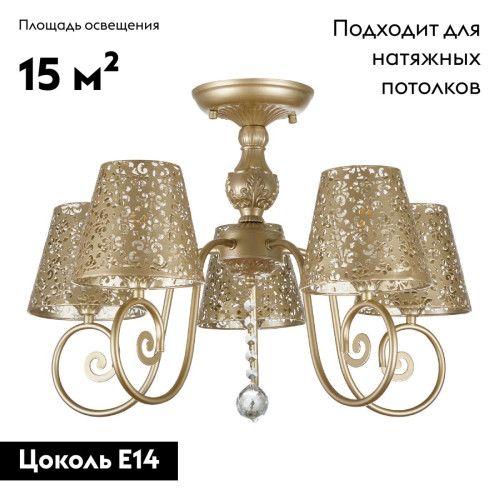 Потолочная люстра Myfar Luna MR1314-5C