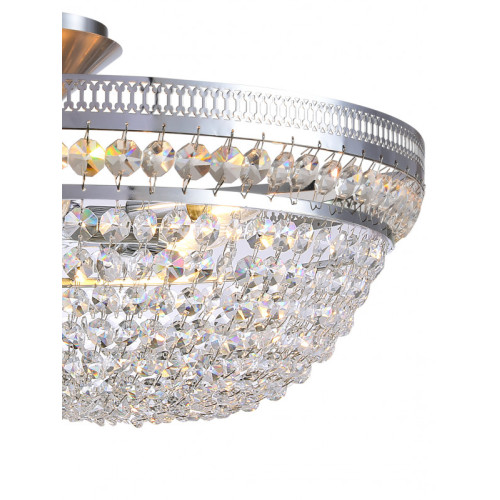 Люстра на штанге Natali Kovaltseva BAROCCO 81405/8C CHROME