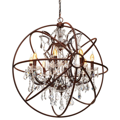 Подвесная люстра LOFT IT Foucaults orb crystal Loft1897/6