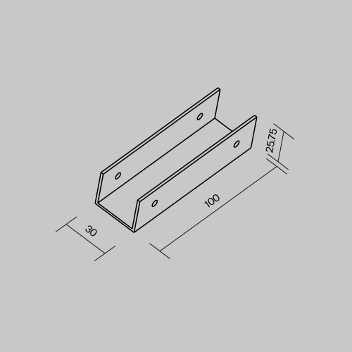 Коннектор прямой для профиля Maytoni Elasity IP O-TR001-SC180-W Коннектор прямой для профиля Maytoni Elasity IP O-TR001-SC180-W
