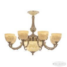 Подвесная люстра Bohemia Ivele Crystal Verona 72109P/8/210 Ni P1 U Horse