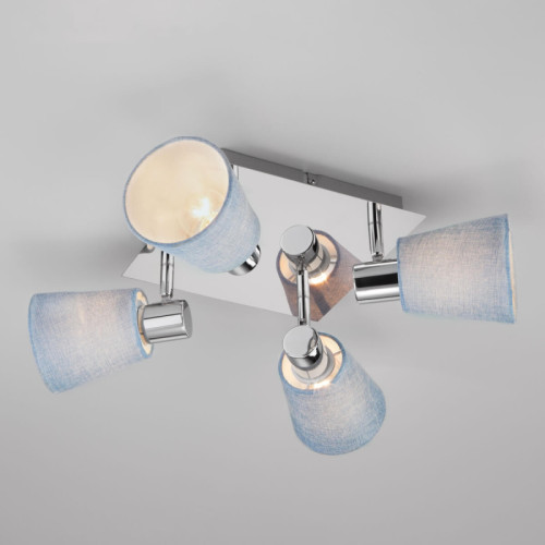 Спот Eurosvet Culver 20080/4 хром/голубой Спот Eurosvet Culver 20080/4 хром/голубой