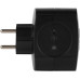 Разветвитель электрический ЭРА SP-4-3USBAC-B на 4 розетки + 3 USB A+C со шторками 10А черный Б0069084