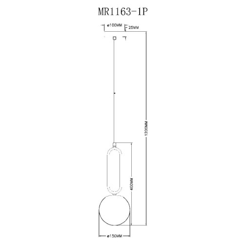 Подвесной светильник Myfar Pierre MR1163-1P