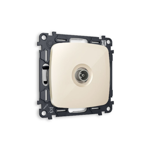Комплект механизма TV розетки проходной 5-1000 MHz 4dB Ambrella Volt Omega MO313030