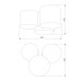 Потолочный светильник TK Lighting Mona 3445 Mona Black/Gold