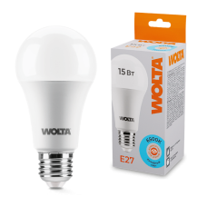Светодиодная лампа WOLTA 15Вт 6500К E27 груша матовая 25W60BL15E27