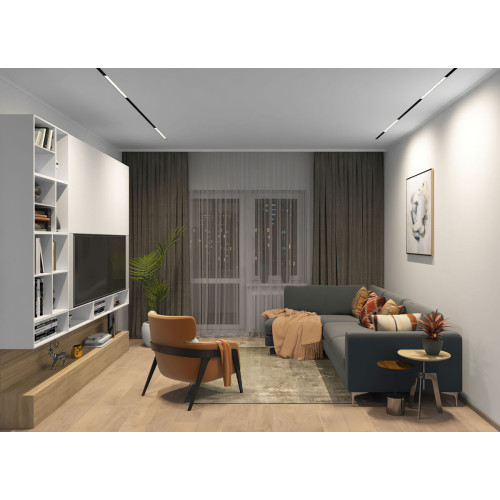 Трековый светодиодный светильник Denkirs DK8005-BK