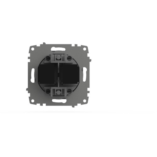 Розетка компьютерная двухместная ( Cat 6) ELBI Zena Vega 609-011000-248
