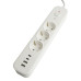 Сетевой фильтр 3-местный с/з и 2 USB-A+2 Type-C Stekker Nova HM21-31-02 50099