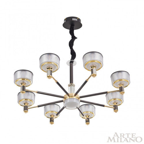 Подвесная люстра Arte Milano Neapolis 276210/8 BK/GD