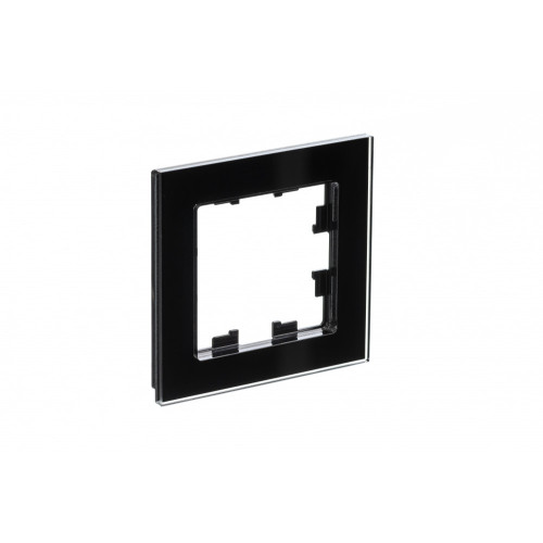 Рамка 1-постовая Systeme Electric AtlasDesign Nature, стекло черный ATN321001
