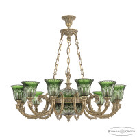Подвесная люстра Bohemia Ivele Crystal Florence 71009P/12/250 FP P2 U Clear-Green/H-1I FA5M