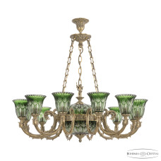 Подвесная люстра Bohemia Ivele Crystal Florence 71009P/12/250 FP P2 U Clear-Green/H-1I FA5M