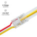 Коннектор прокалывающий 3 pin для подключения CCT LED ленты 8мм, тип COB длина провода 150мм Apeyron 09-116